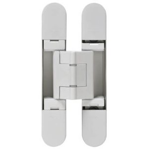 CEAM 1430 Fully Concealed 3D Hinge White c/w 4 10gx32mm screws (BEL-BAC1430WH)