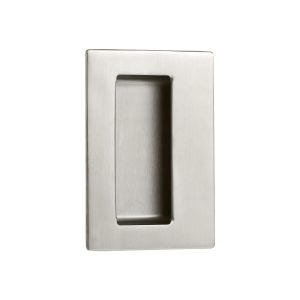 Flush Pull 128x83mm Concealed Fixings Stainless Steel